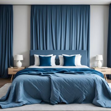 Royal Blue Luxury Quilted Bedspread